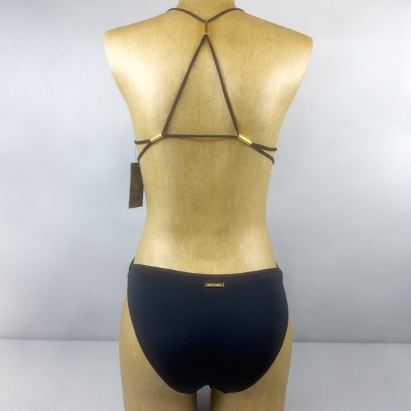 Vince Camuto Other - Vince Camuto 1 Piece Black Swimsuit with Gold Hardware Detail